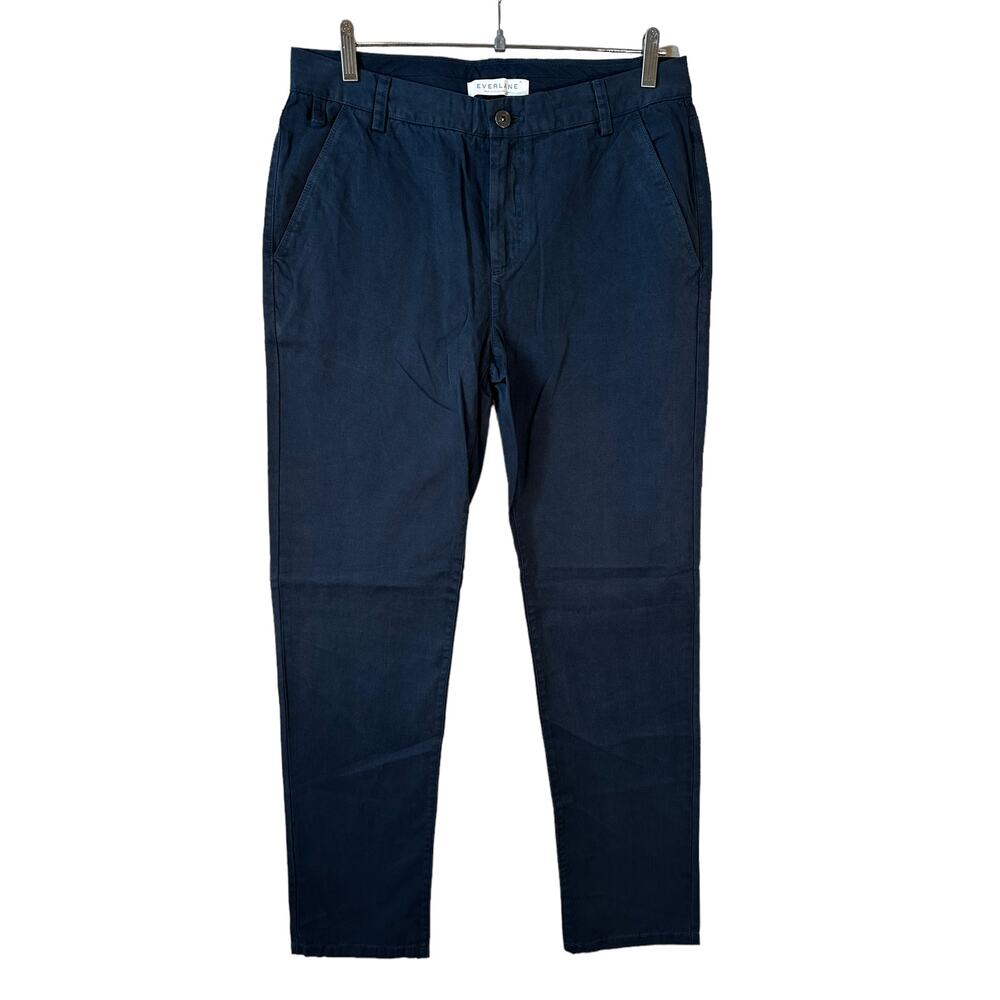 NWOT Everlane Men's Cotton Chino Pants Navy Blue Size 32 Business Neutral Preppy